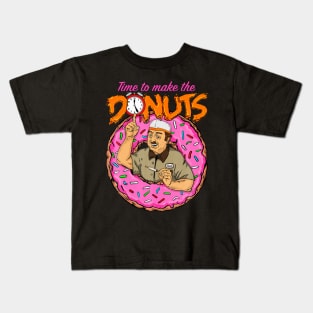 Time To Make The Donuts - Funny Vintage Retro 80'S Kids T-Shirt